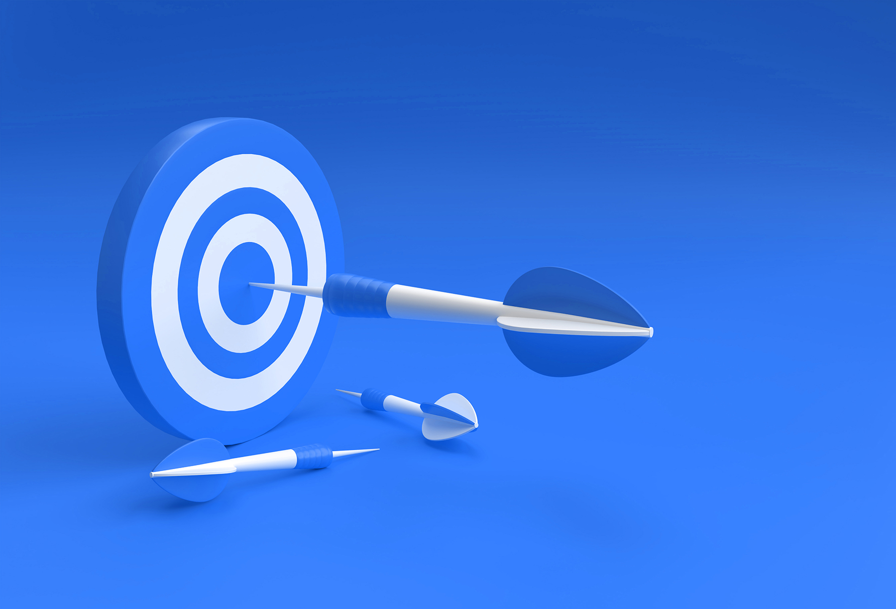 Target with arrow 3D Design for sport game and business Design.